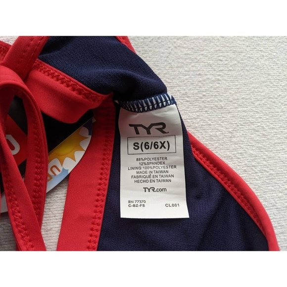 Girl's TYR  Swimsuit Size S 6/6X Twinkle Della Boy Shorts Trinity Top USA NEW - Picture 8 of 8